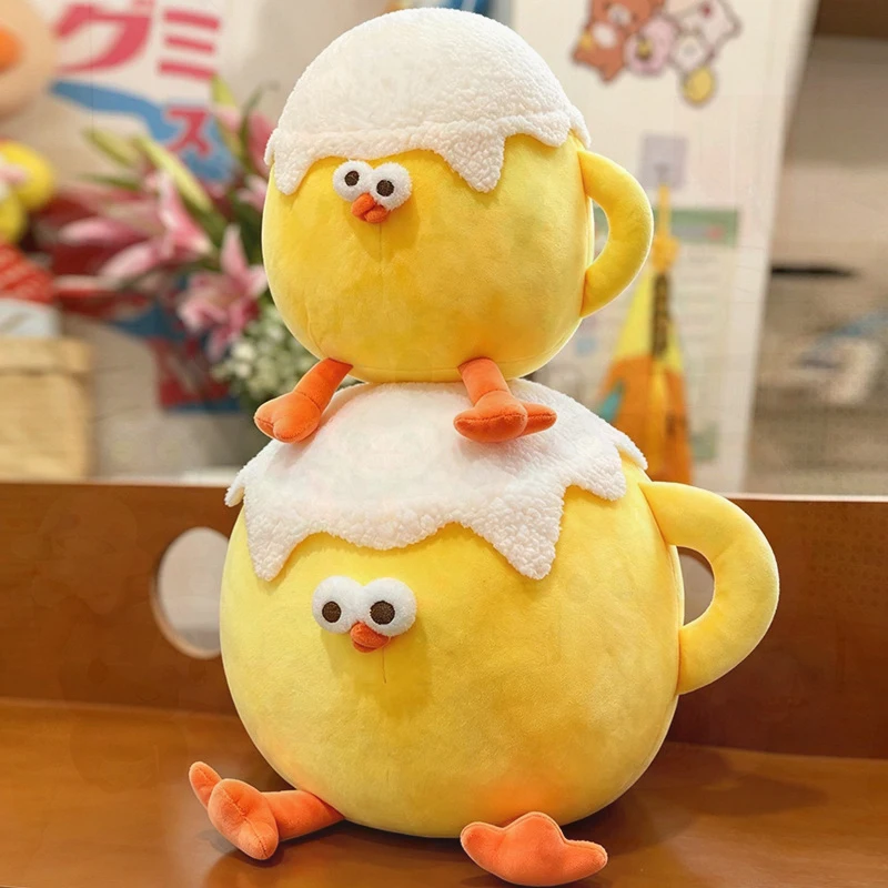 Funny Cute Kawaii Beer Chicken Sandwich Plush Pillow Stuffed Animal Soft Toy Doll Kids Birthday Christmas Gift Home Sofa Bedroom