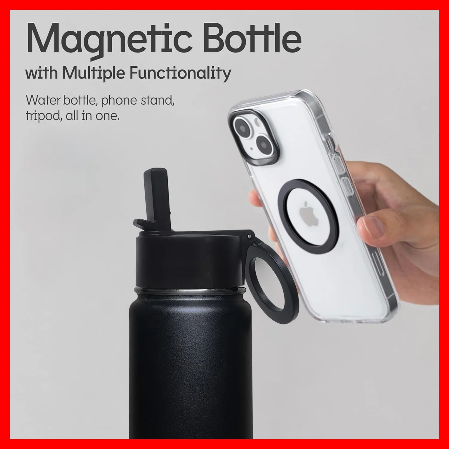 

Magnetic Cap Space Pot 32oz Mobile Phone Stand Insulation Cup Magnetic Plate Magnetic Cap Water Bottle Magnetic Sports Water Bot