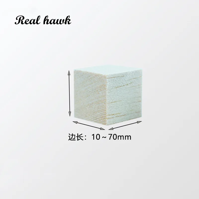 10-50mm Cube Square Balsa Wood Stick Wooden Dowel Rod Block for Kids Model Making Ornaments DIY