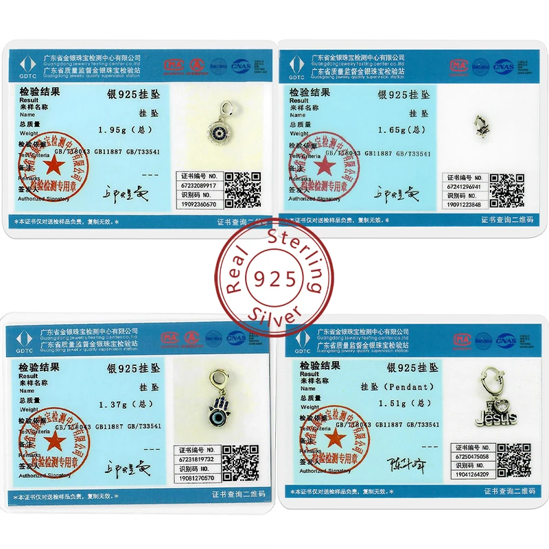 Charms Bead Original 925 Sterling Silver Cross Heart Rotating Devil Eye Jesus Angel Pendant Fit Bracelet Woman DIY Jewelry Gift view 2