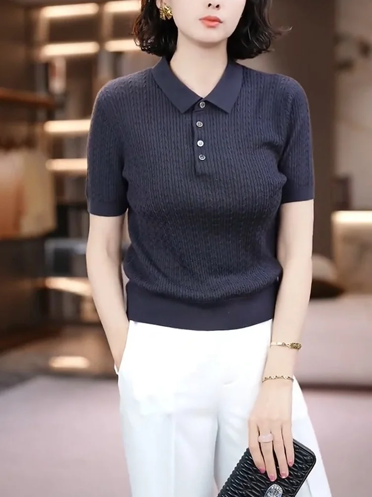 

Утягивающая женская футболка Twisted oulder Ne Commuter Comfortable ort Sve, новинка лета, накидка большого размера