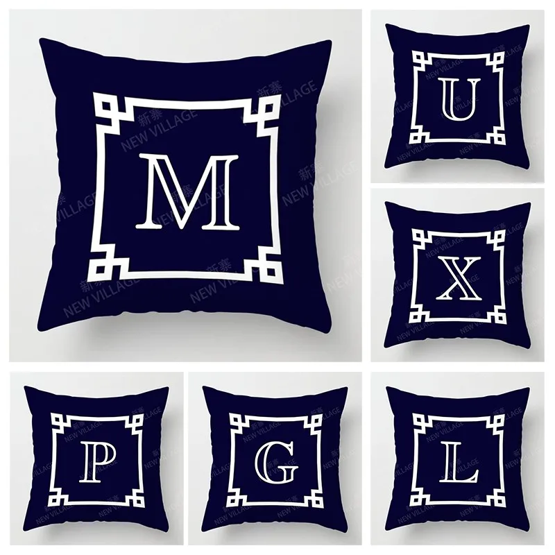 Nordic fall home decor autumn throw pillow case sofa Cushion cover modern 45x45cm 45*45 50x50 60x60cm 40*40cm 35x35 letter