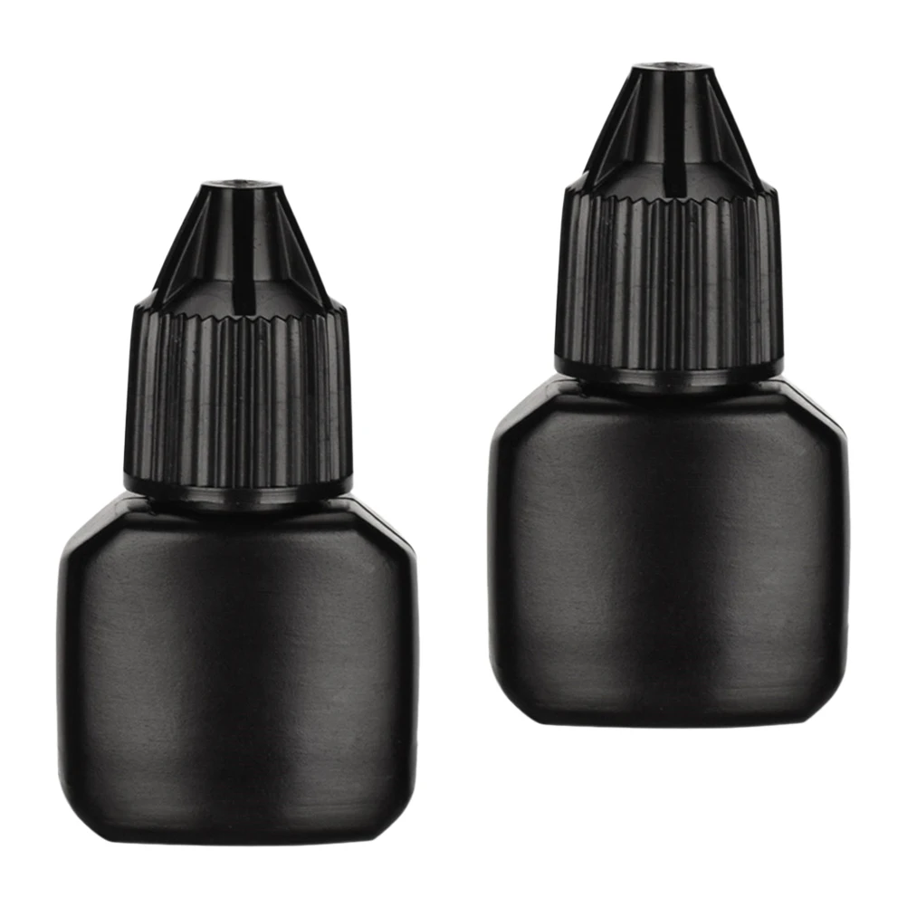 

Eyelash Glue Container 10 Sets Empty Bottles Refillable Grafting Professional Durable Leakproof Portable Gift Safe Material Long