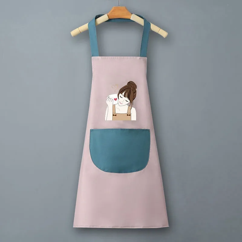 مآزر مخصصة للاستخدام المنزلي في المطبخ - مآزر خصر نصف الجسم عالية الجمالية للنساء، مقاومة للماء والزيت، مع الطبخ