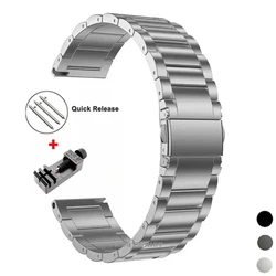 20mm 22mm Titanium Strap for Samsung Watch 6/5/4 Active 2 Gear S2 6/4Classic 18mm Metal Band for Huawei Watch GT4 3Pro Bracelet