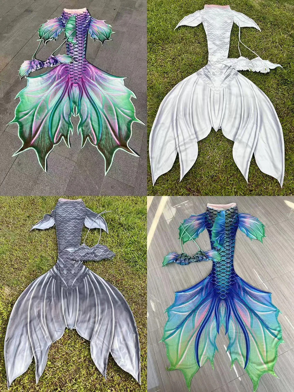 

Original Mermaid Tail Aquarium Diving Performance Flower Bud Big Fish Tail Tailored Yulan Mermaid Tail Free Diving Shooting