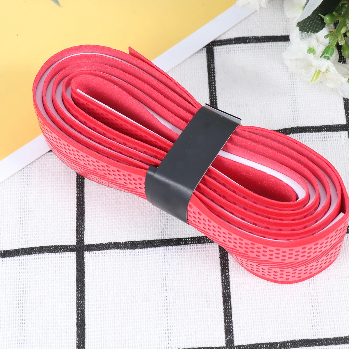 

2pcs Fishing Rod Handle Wrap Anti-Slip Grip Tape Sweat Absorbing Band Durable Pu Material For Rod Bike Racket Handles Red