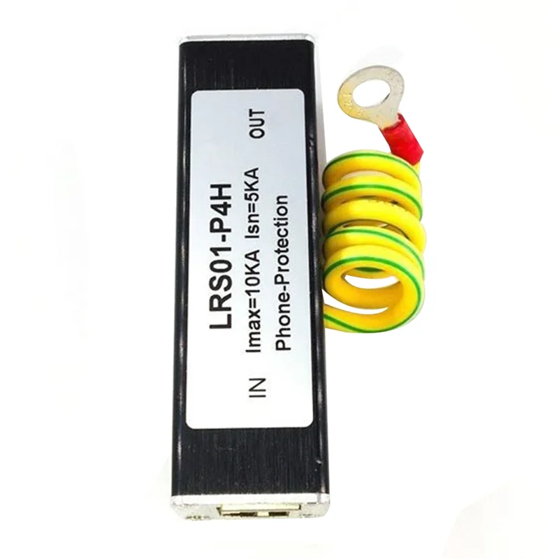 B67C 2X โทรศัพท์แฟกซ์ Surge Protector Thunder Arrestor RJ11 Kl01-P4H สีดํา RJ11 ADSL