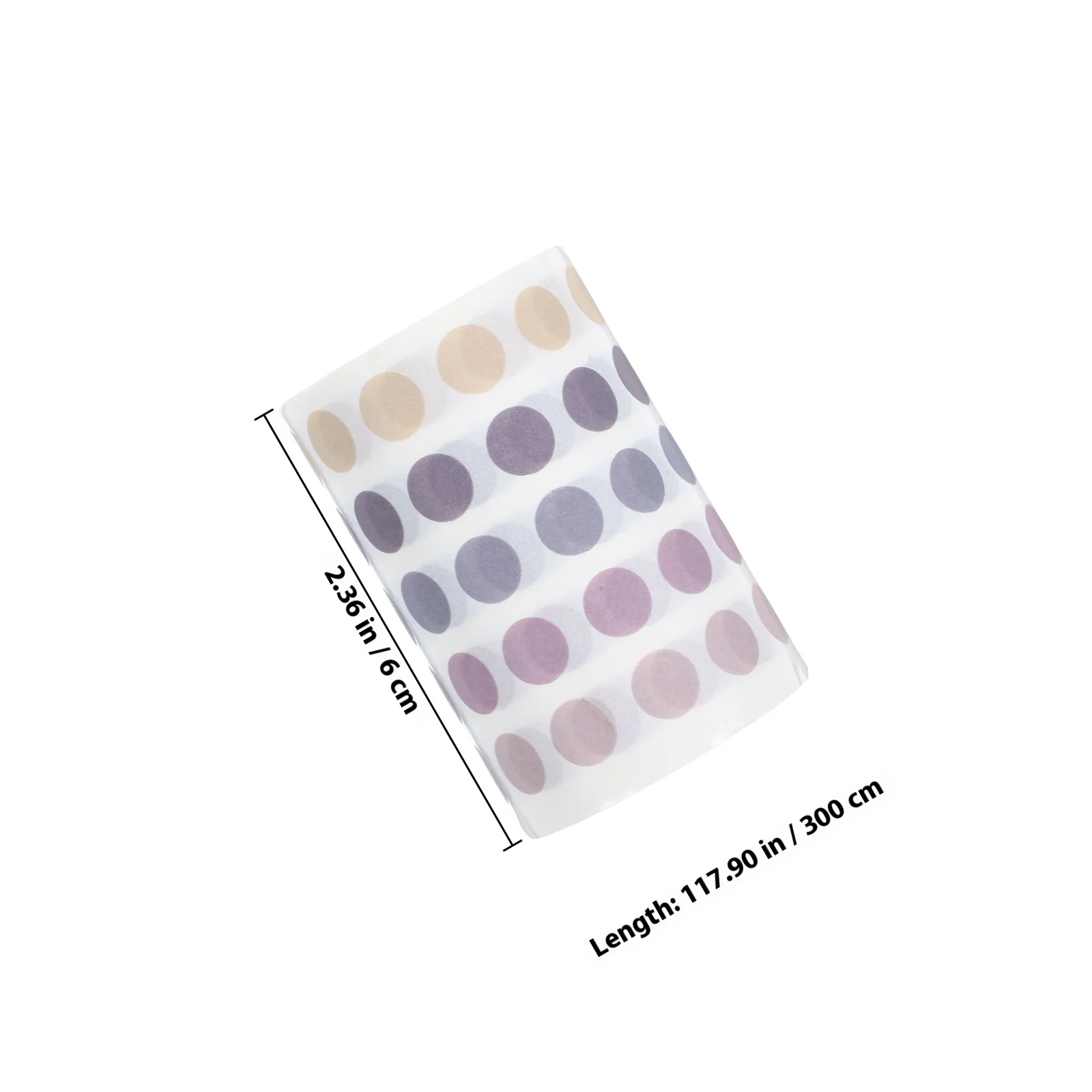 3 Rolls Pastel Washi Dots Stickers Reusable Round Tape for Calendar Decoration Album Customization Mini Dot Labels Washi Sticker