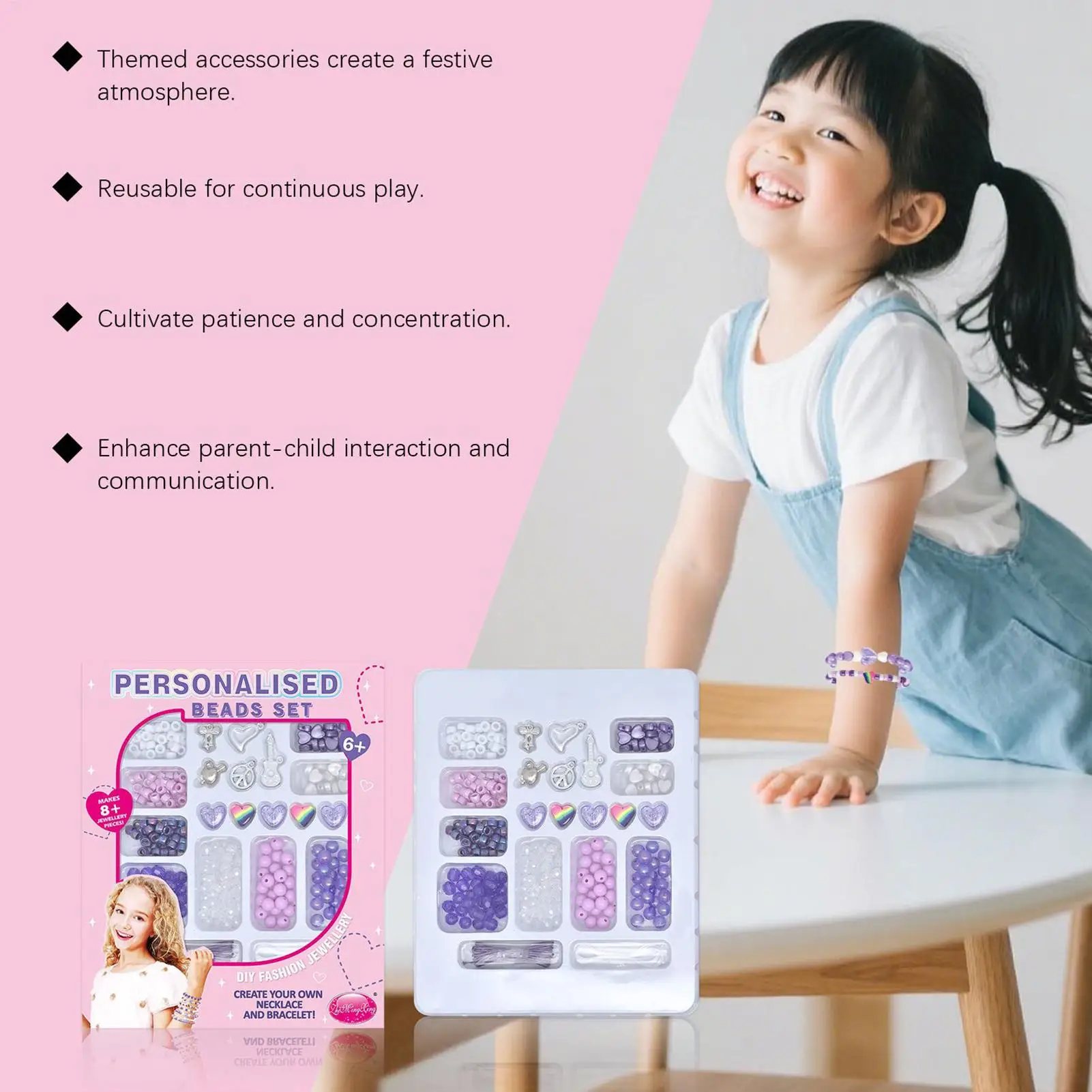 Friendship Bracelet Kit Girls Jewelry Making Kit Creative Interactive Crafts Accessories Kids Toys For Boy Men Kids Fans Girls