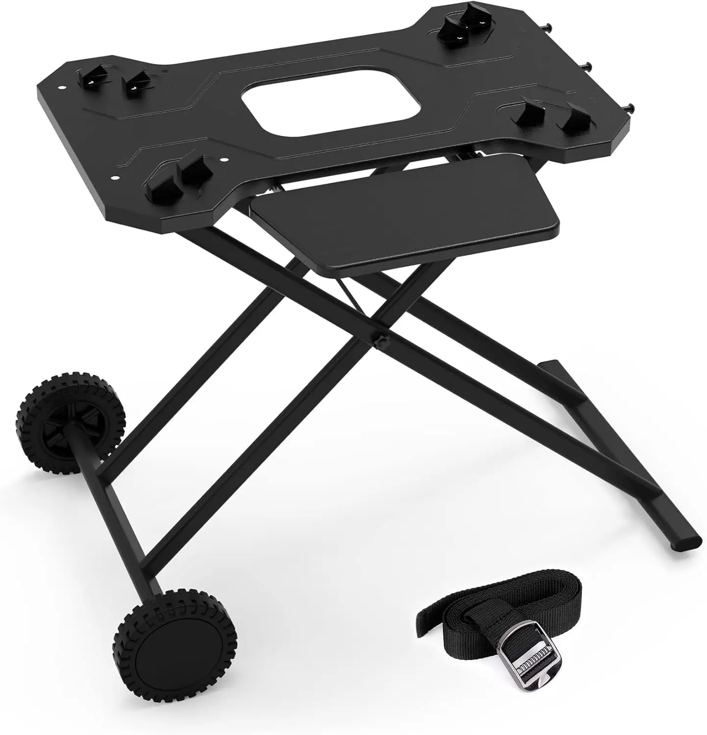 

Portable Grill Cart for Q Series Gas Grills, Upgrade Heavy-Duty Grill Stand for Q1000, Q1200, Q1400, Q2000, Q2200,