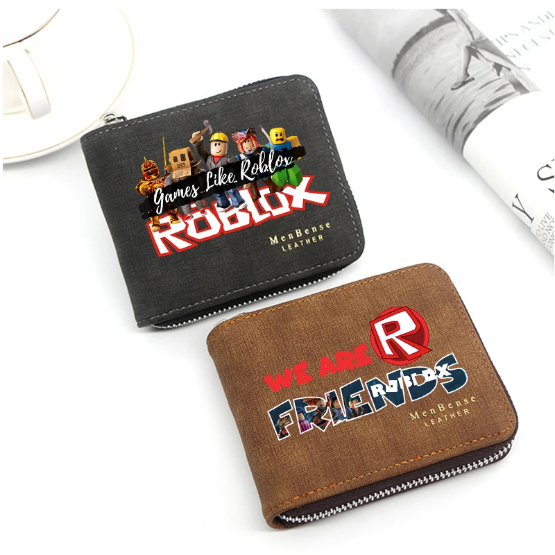 ROBLOX Men Women Wallet Coin Purse Cartoon Anime Figure Children Wallet Card Holder Coin Storage Short Paragraph Bag Kid Gift