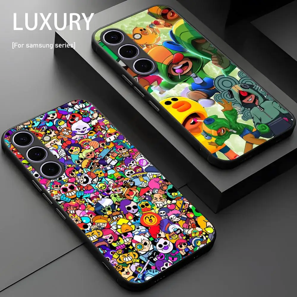 COOL Stars L-Le-on Phone Case For Samsung Galaxy S25 S24 S23 S22 S21 S20 Plus Ultra Note20 Soft Black