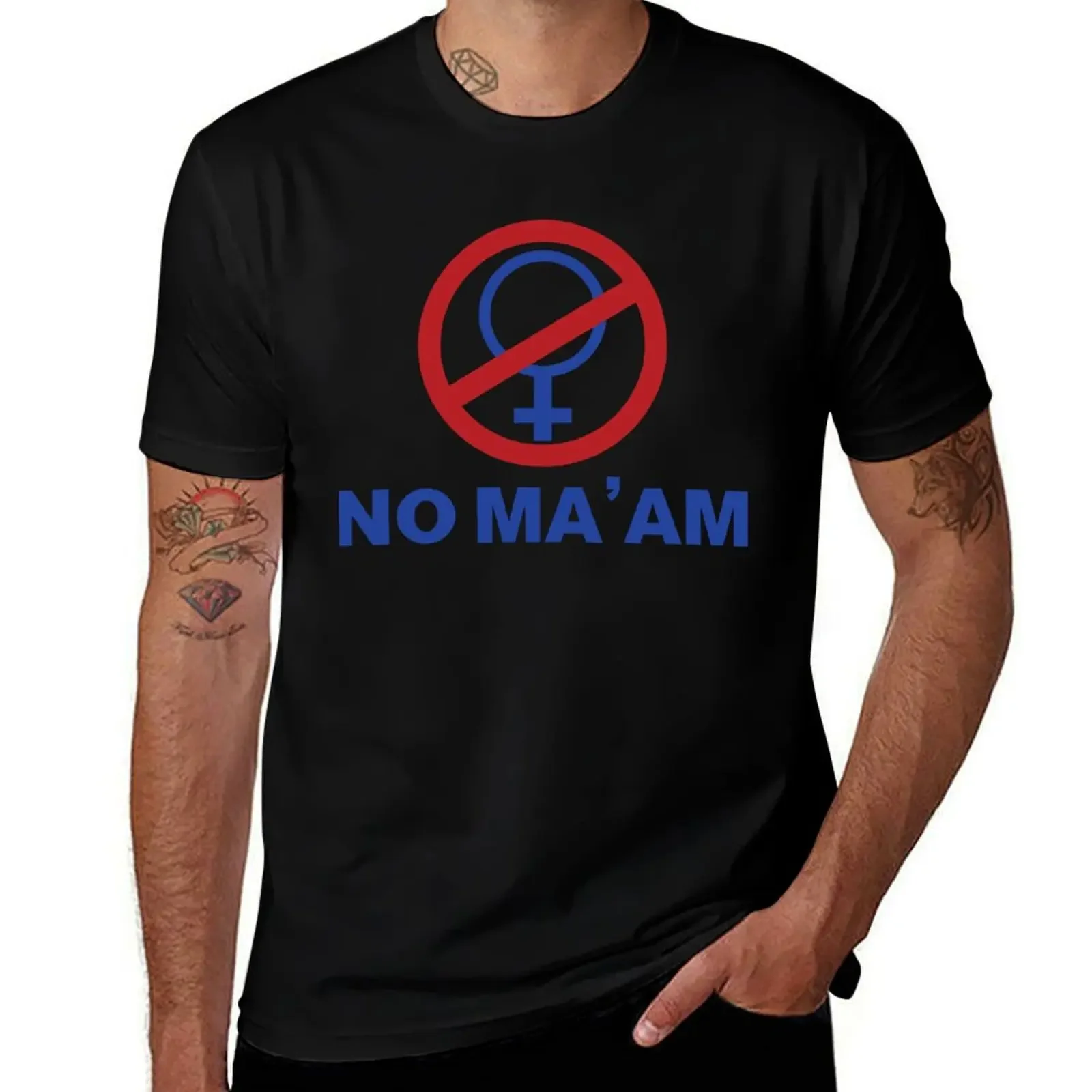 NO MA'AM For Fans T-Shirt cute tops anime tshirt designer shirts summer tops outfits for men