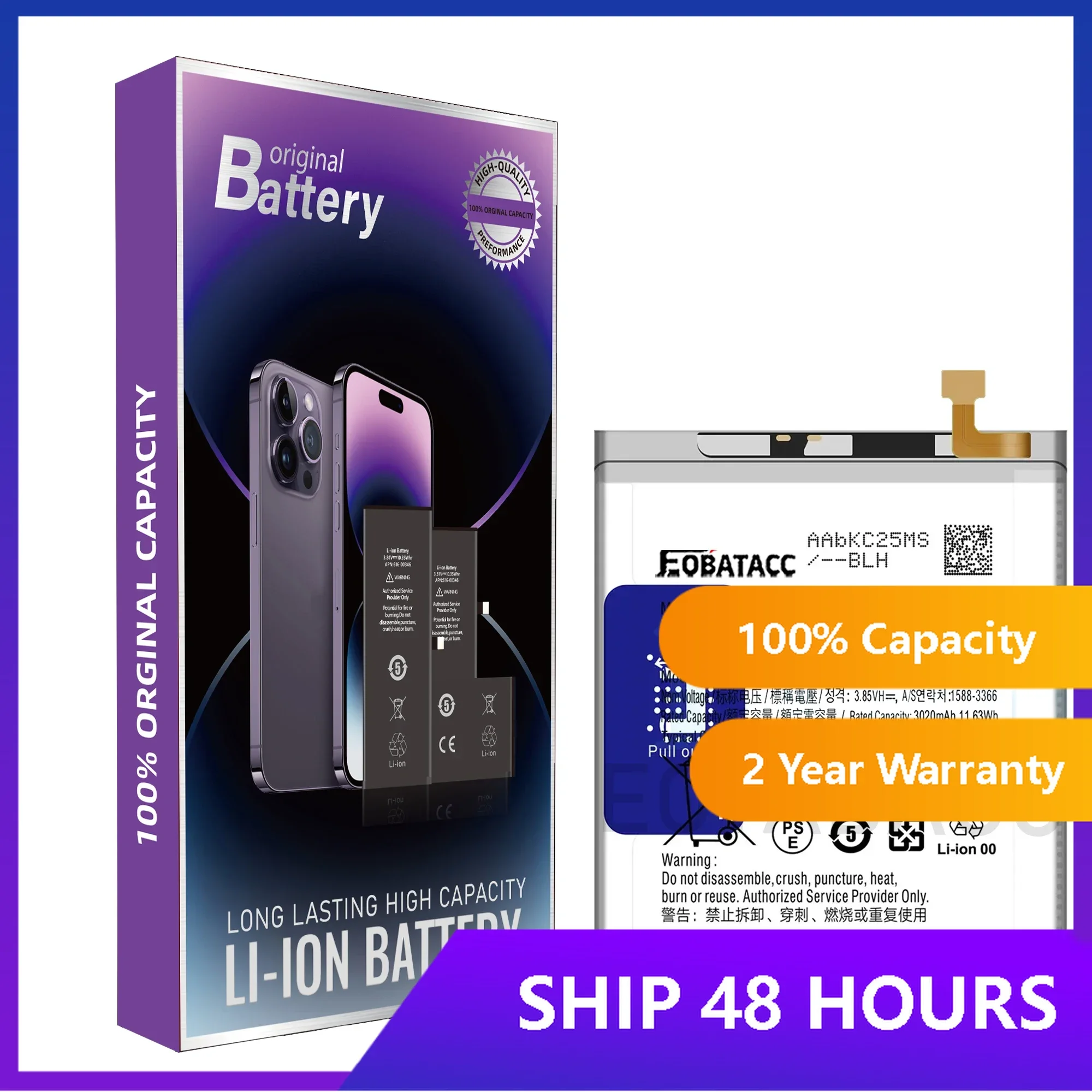 

2025 YEARS EOTABACC High Quality 100% Original EB-BA405ABE Battery For Samsung A40 Battery+Tools