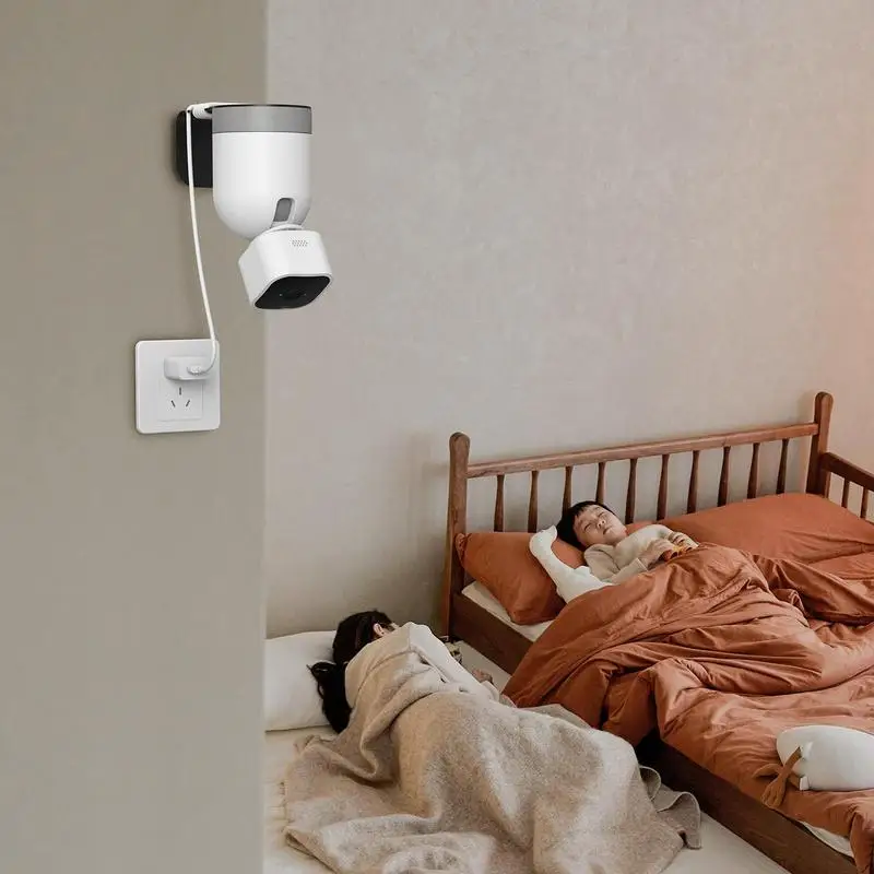 Security Camera Mount Stand For Blinks Mini Pan-Tilt Camera Acrylic Camera Shelf For Security Cam Easy To Install With Screws