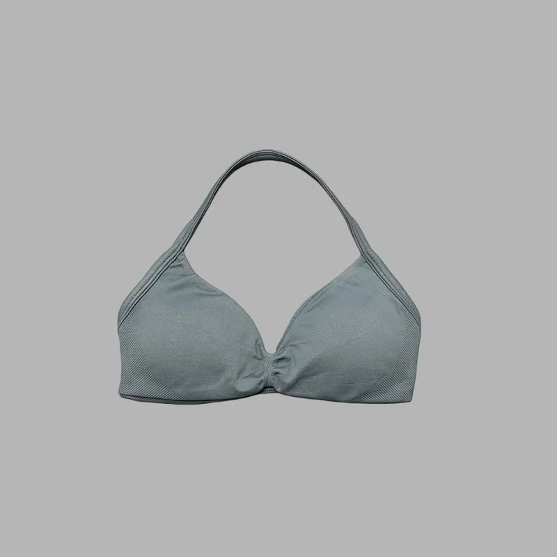Sportbeha Strappy Backless Yoga Gymbeha Scrunch Push-up Verwijderbare Cups Dames Workout Kleding Gym Top Halter Sportbeha's