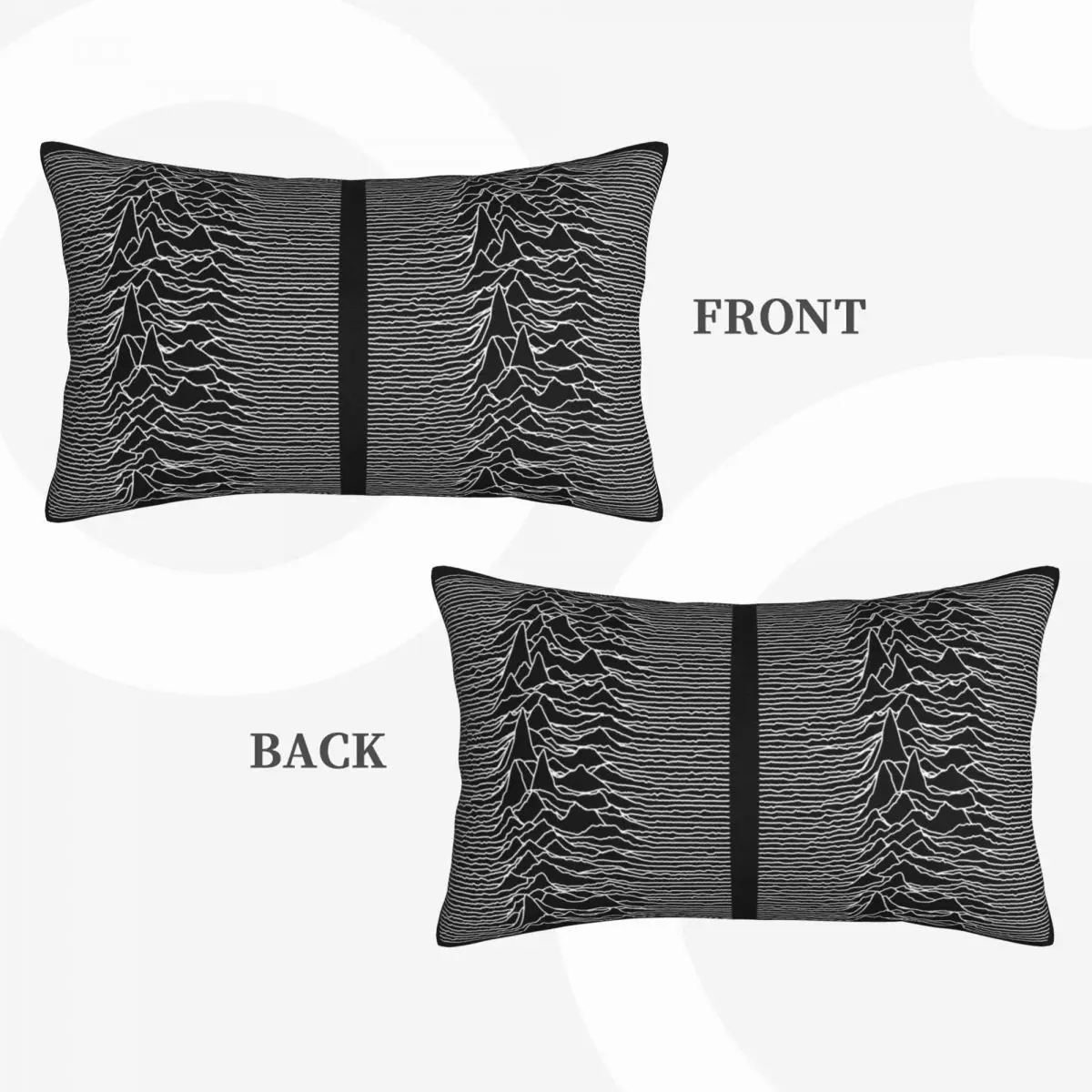 Unknown Pleasures Rectangle Pillowcase Cushion Cover Decorative Bedroom Bed Home Comfort Throw Pillow
