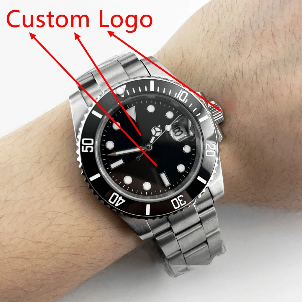 

Watch Custom Logo DIY Logo Watch NH35 Watch Dial/Case Back Cover/Watch strap/Crown Customization Available