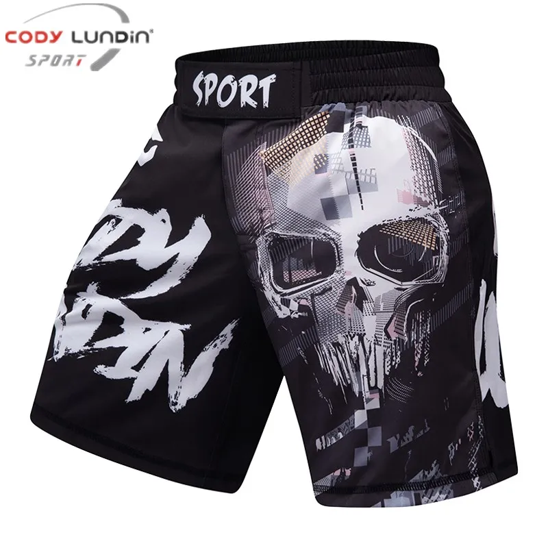 Cody Lundin, pantalones cortos de verano para maletero, pantalones cortos de Fitness MMA BJJ para hombres, pantalones de boxeo Jujitsu Muay Thai,