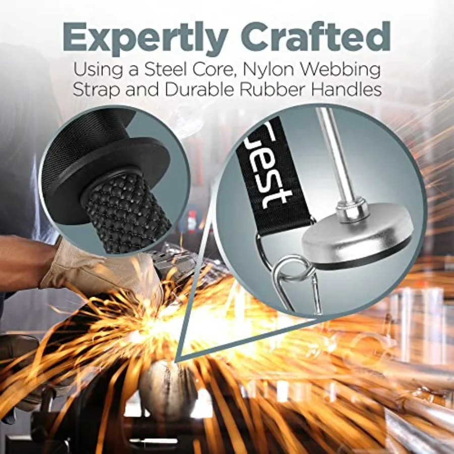 مسدس الساعد - أسطوانة معصم الساعد - معدات تدريب الساعد - قلب فولاذي مع مقابض مطاطية غير قابلة للانزلاق - Build Mu