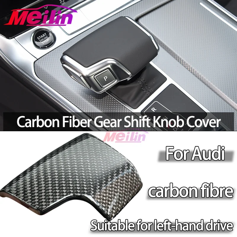 

Shift knob for A6 C8 A7 Q8, automatic shift lever cover, carbon fiber handmade craftsmanship