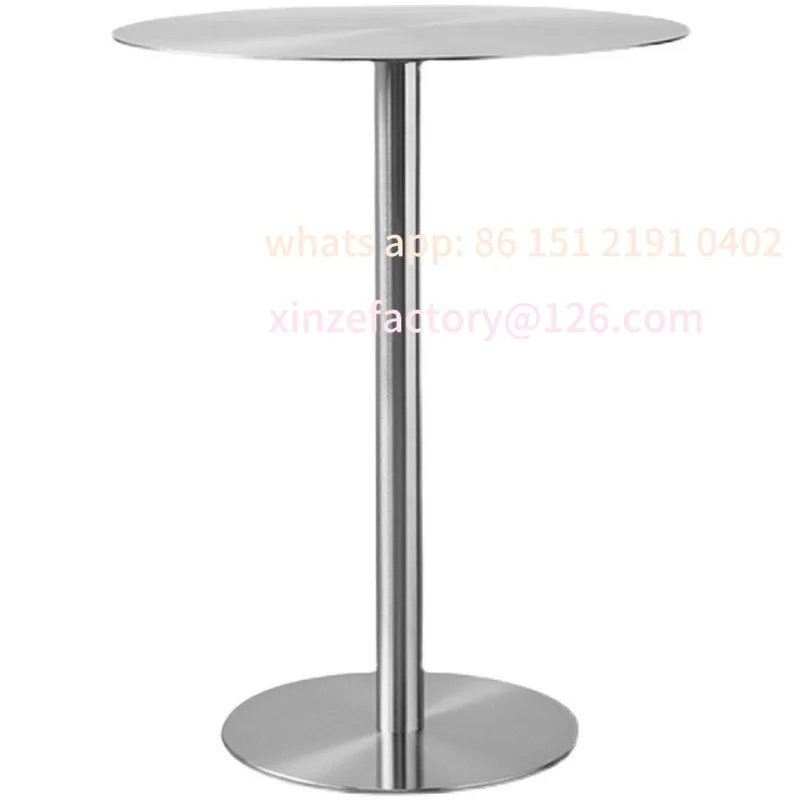 Customizable winter stainless steel table simple industrial style coffee balcony coffee table small square table