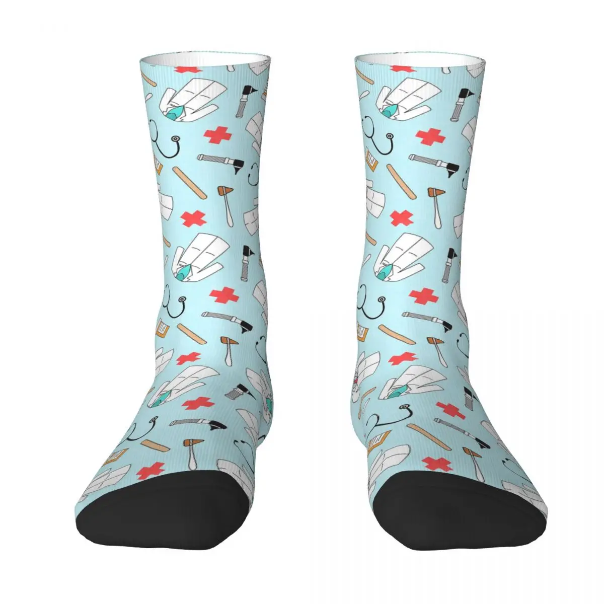 

Medical Doctor - Light Blue Socks Harajuku Sweat Absorbing Stockings All Season Long Socks for Man's Woman's Birthday Present
