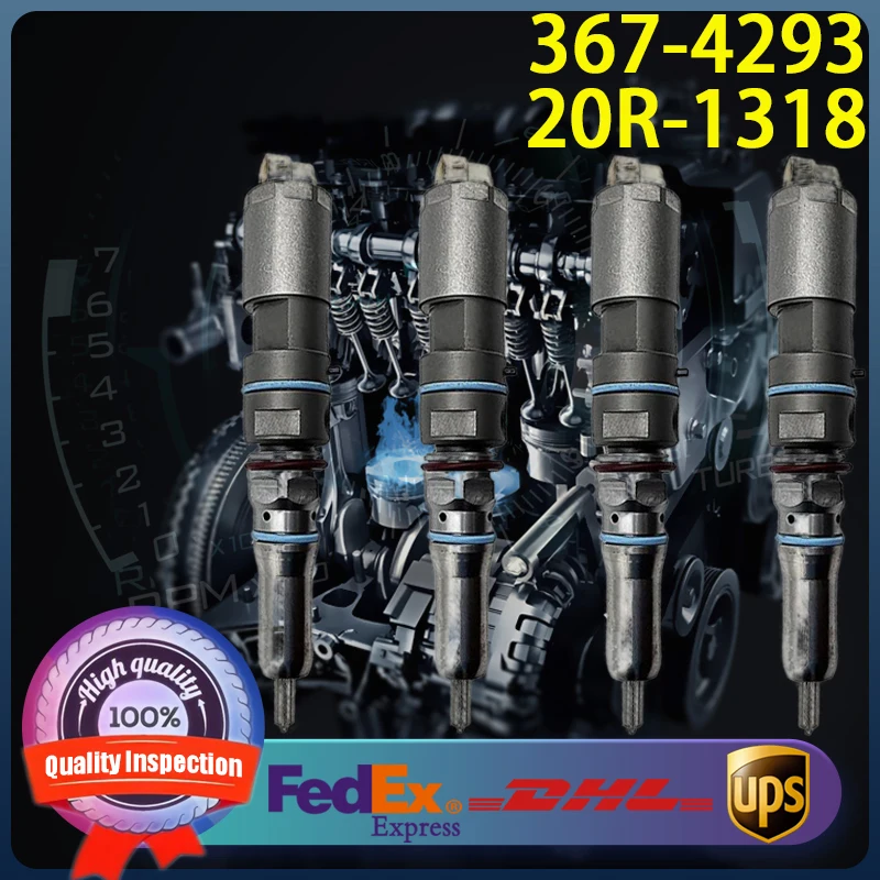 

(1pcs) 367-4293 20R-1318 Common Rail Fuel Injector 3674293 20R1318 for Caterpillar CAT Engine C9.3 Excavator 336E 336E L 336E LN
