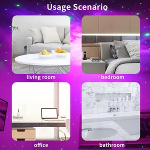 رائد فضاء جهاز عرض ضوء الليل سديم غالاكسي ستار السقف أضواء المجرة المنزل حزب غرفة نوم ديكور هدية الأطفال أفضل 6 مصباح سقف للأطفال مبيع - رقم 5