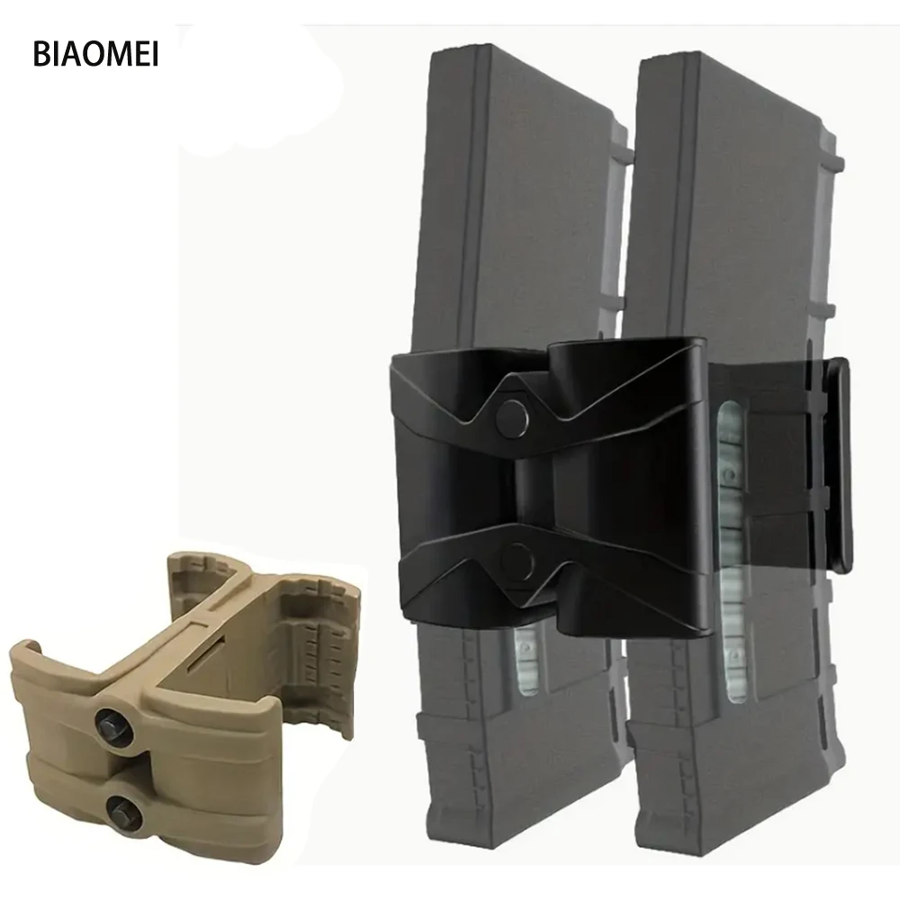 Tactical Rifle Gun Mag Parallel Connector For M4 AR-15 Double Magazine Coupler Connector Clip Hunting Accessories