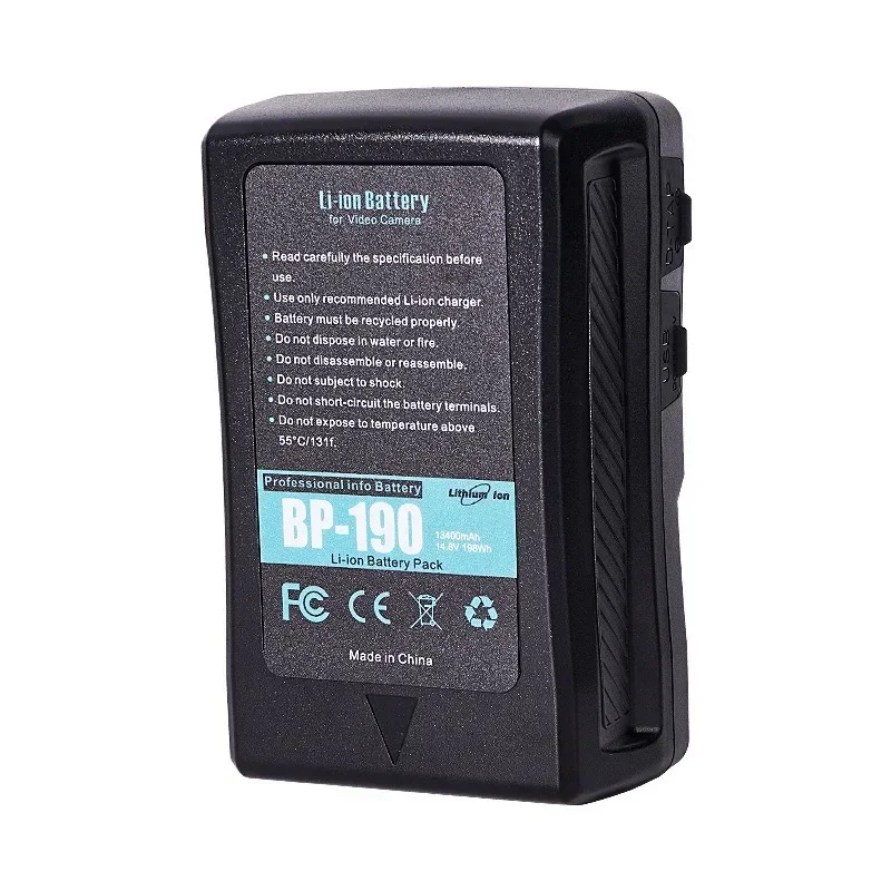 For Sony V-Lock BP Battery Camcorder Broadcast Video Light Blackmagic URSA Mini Pror V Mount Li-ion Battery BP-190 BP-150 BP-95