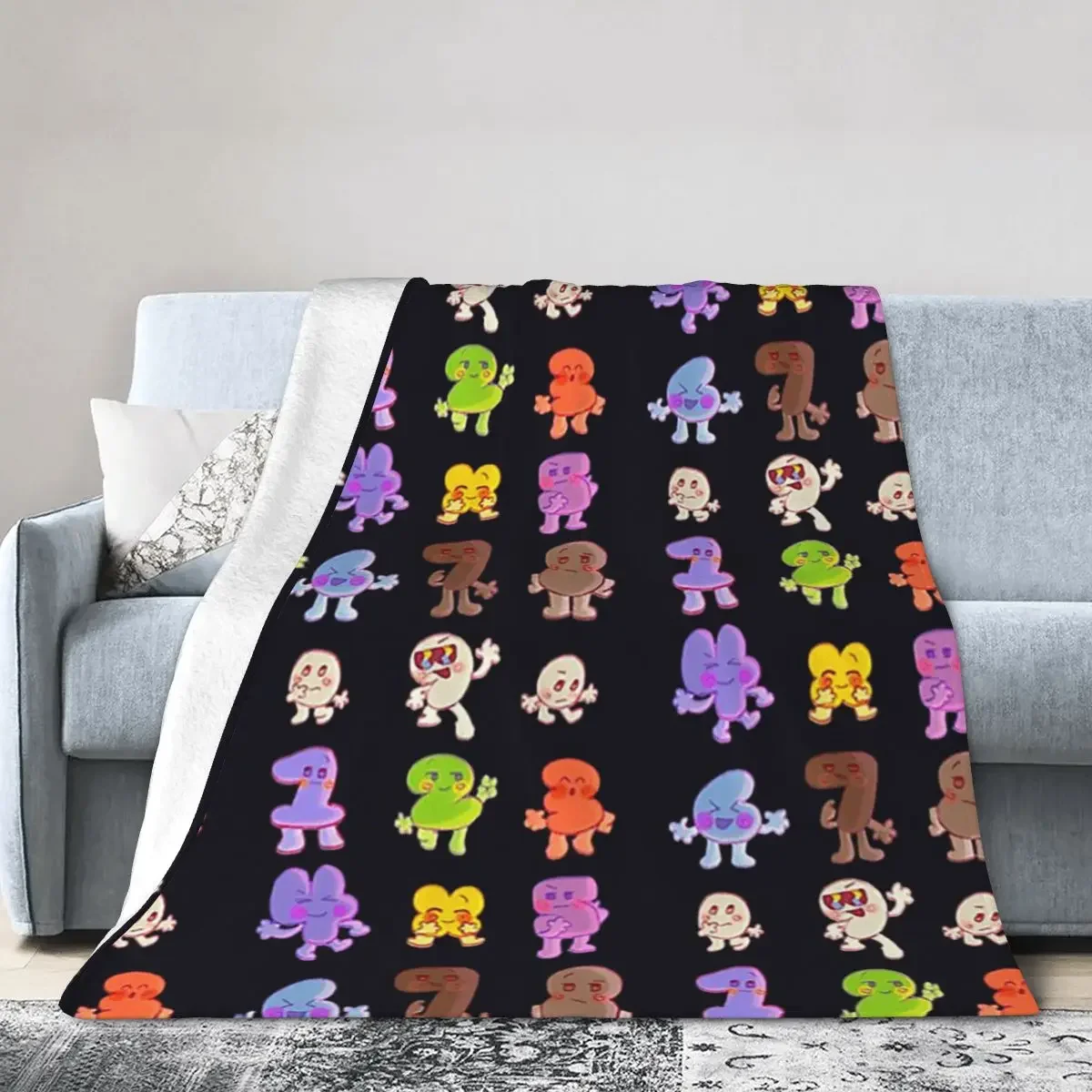 Bfbi All Numbers Algebraliens Pack Blanket Soft Warm Flannel Throw Blanket Bedspread for Bed Living room Picnic Travel Home Sofa