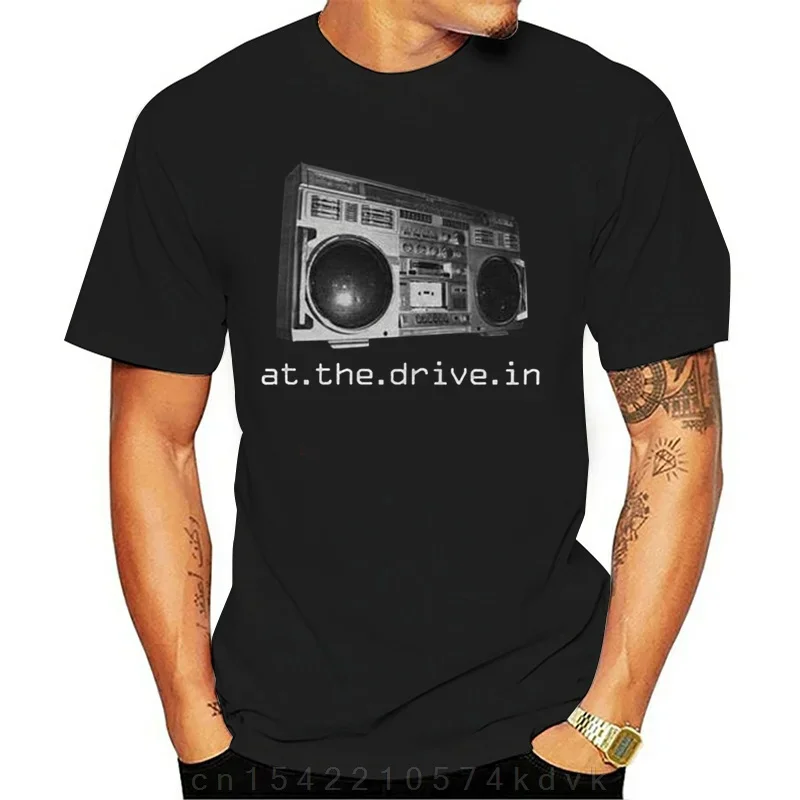 

2024 At The Drive In 'Boombox' (Packaged) T-shirt - NEW & OFFICIAL! Summer Fashion High-Quality Printed Cotton O Neck Tee Shirts