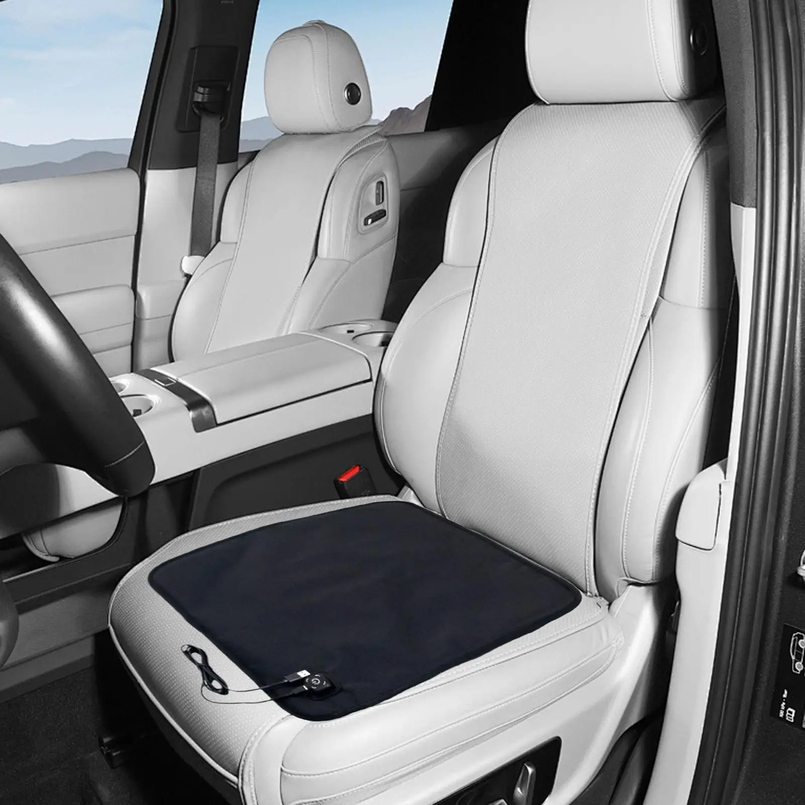 Heated Seat Cushion Foldable Mat 3 Temperature Settings USB Heated Stadium Seat For Office Outdoor Stadium Car Truck Camping