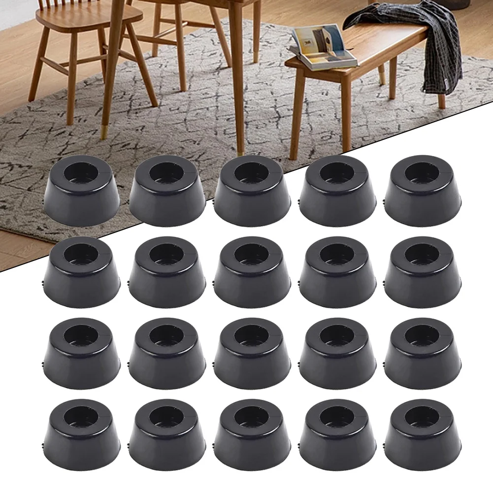 20pcs Table Chair Furniture- Silent Rubber Foot Mat For Furniture Feet Leg For Pads Tile Floor Protectors Furniture Accessories