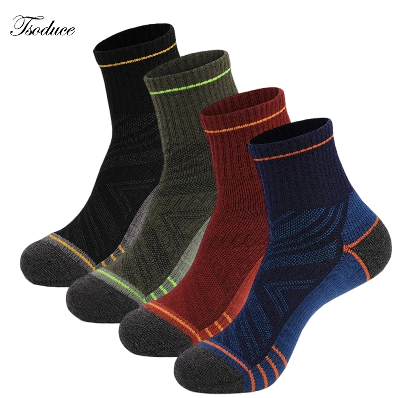 

Спортивные носки из мериносовой шерсти для мужчин и женщин, противоскользящие, износостойкие, толстые, полотенца, носки для бега, дышащие, профессиональные, спортивные