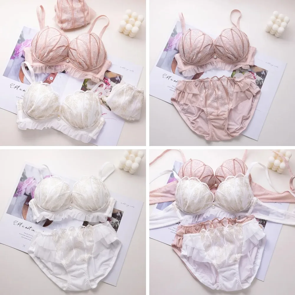 

2024 New Lace Push Up Bra, No Steel Ring, Seamless & Comfortable, Large Size Women's Underwear