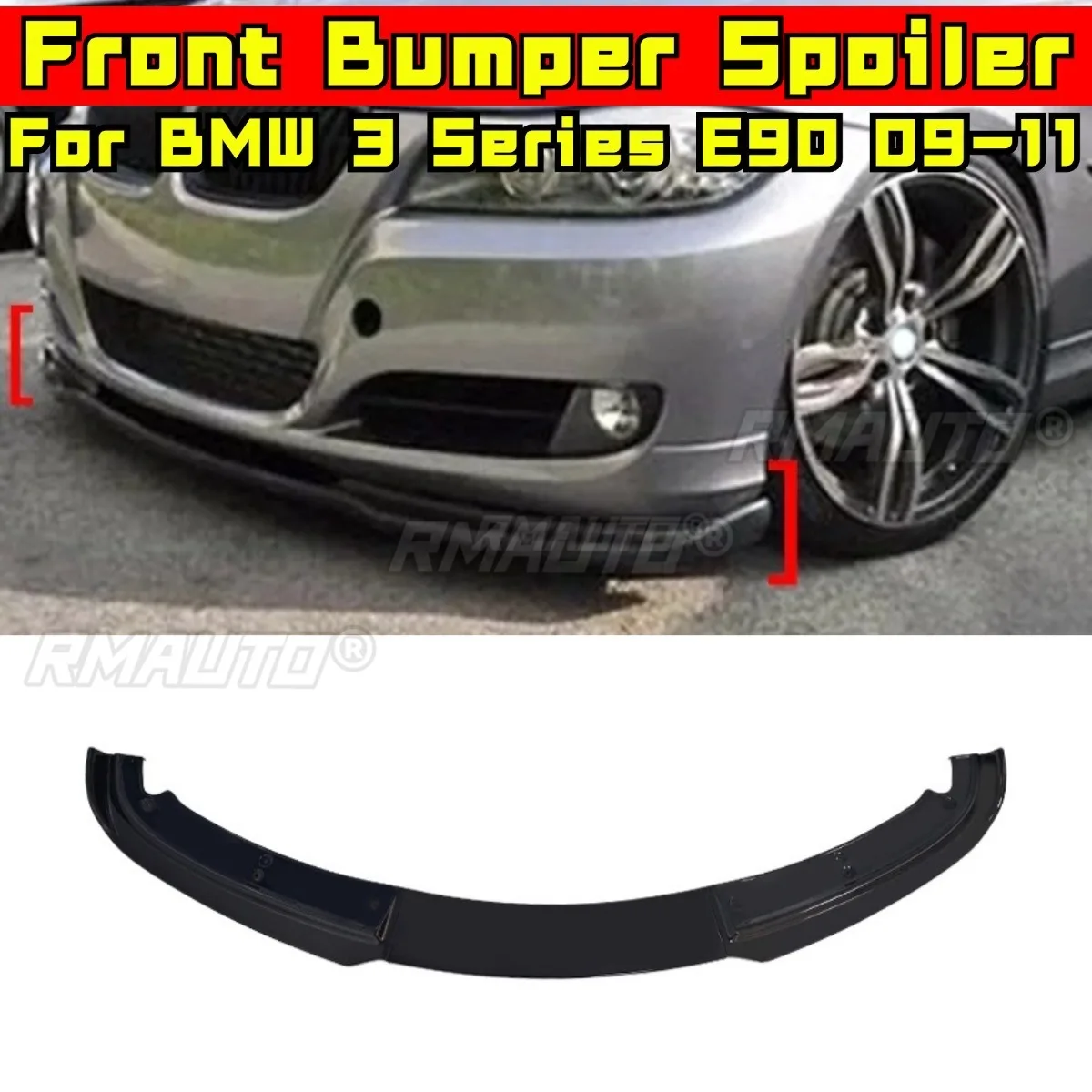 

Car Front Bumper Spoiler Lip Diffuser Modification Part For BMW 3 Series E90 2009-2011 Bumper Guard Protector Cover Modification