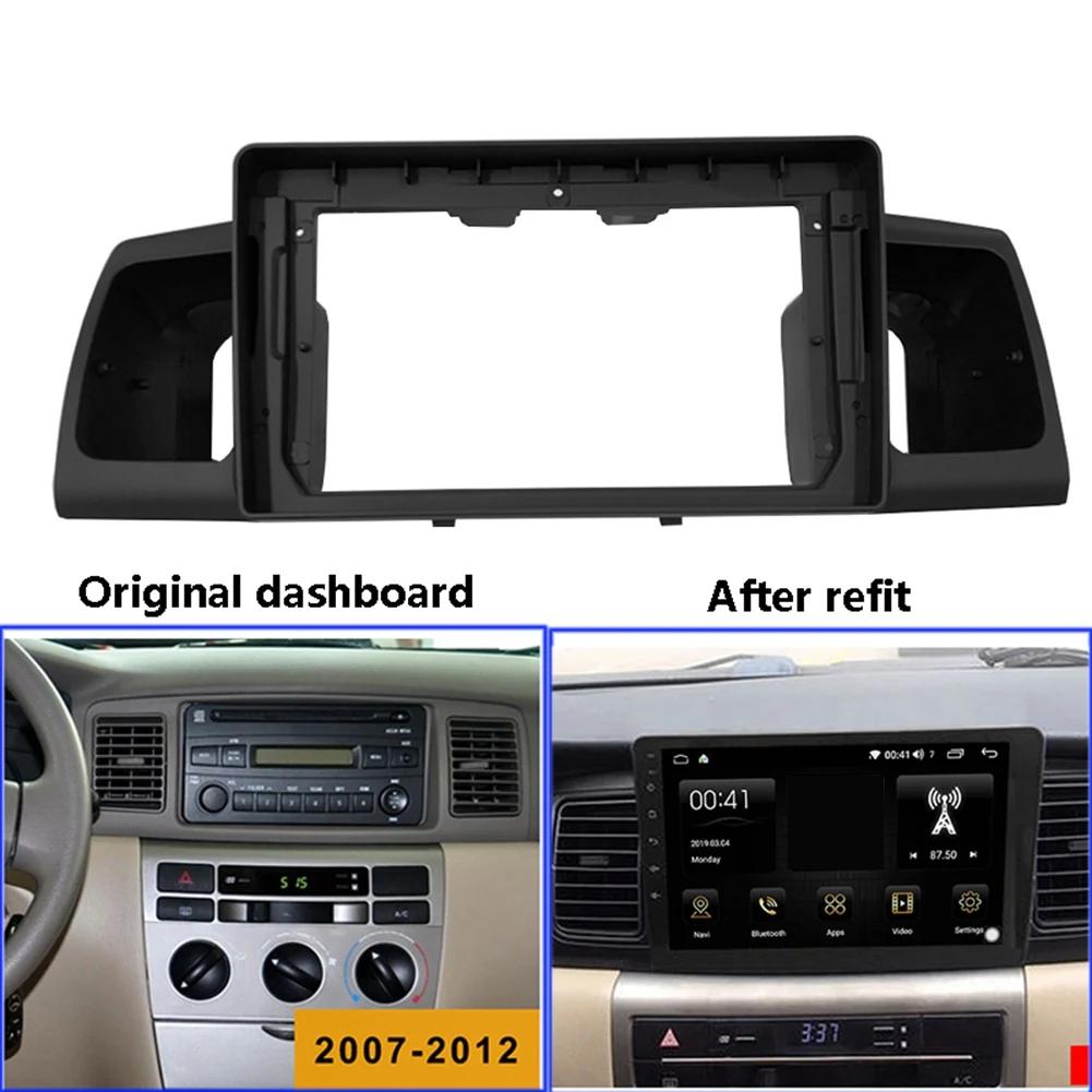 

Classy-2Din 9 Inch Car Control Radio Stereo Panel Dash Frame For TOYOTA Corolla EX 2007-2017 Fascia Dash Frame