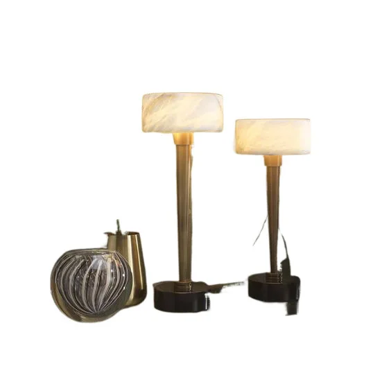 

Light luxury, desk lamp, bedside lamp, bedroom, modern, desktop, marble, ambient lamp