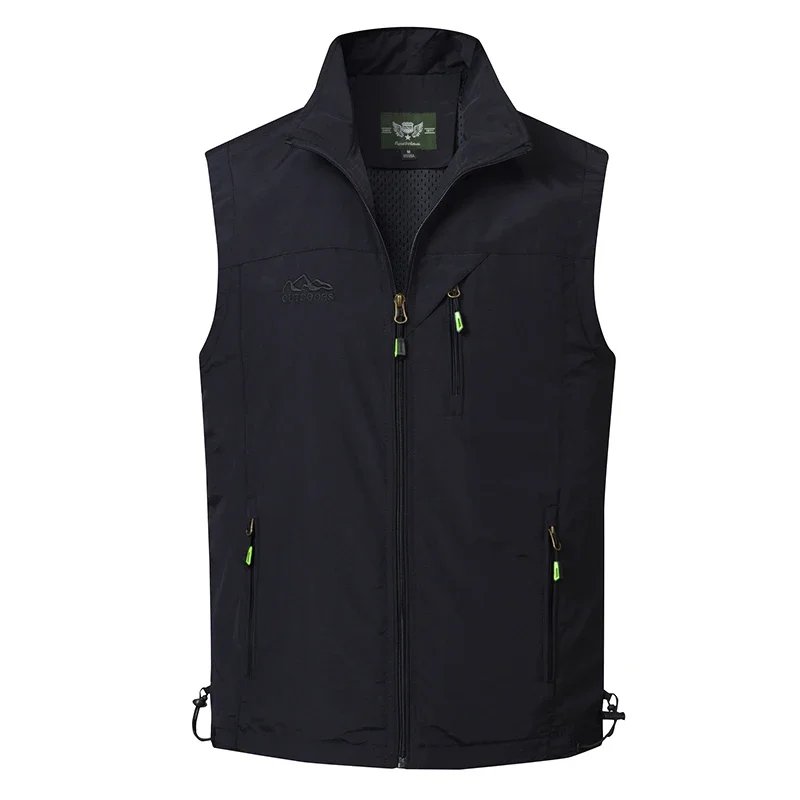 

Retro multi-pocket garment vest men's Japanese fashion loose national fashion function bf casual vest jacket