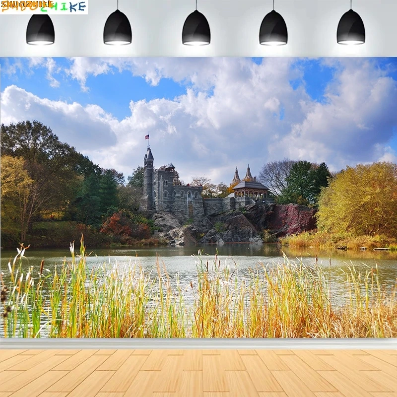 جميلة القلعة العمارة الدرج خلفيات للتصوير الفوتوغرافي القرون الوسطى الخيال المدخل كاتدرائية صورة خلفية CT-01 #5