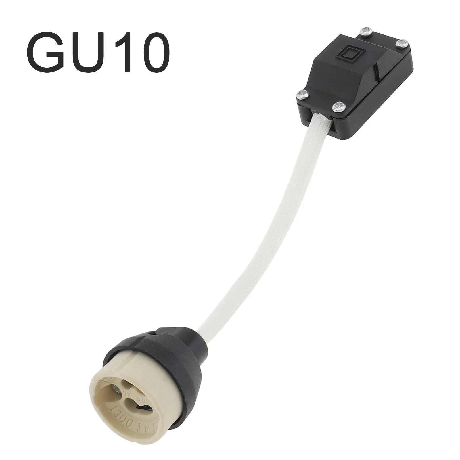 GU10 Lamp Holder 2A 250V GU10 Ceramic Lamp Bases Connector for LED Light Bulbs/Halogen Bulbs/Downlight with Terminal Box Socket