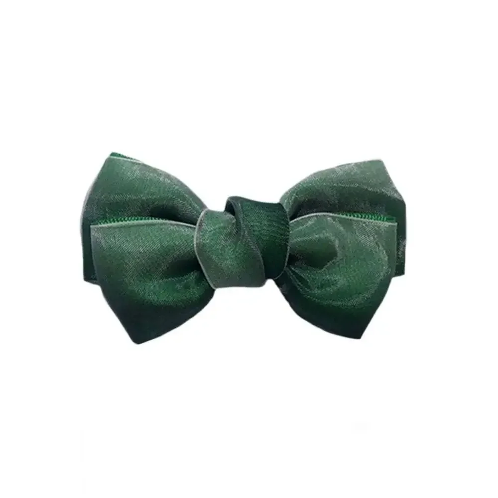 1pcs Flannelette Removable High Heel Charm Buckle Shoe Decorations Clip Bow Ribbon Shiny Clips