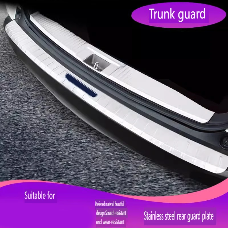 

For Honda Vezel HRV HR-V 2019 2020 Rear Bumper Door Sill Plate Scuff Stainless Steel