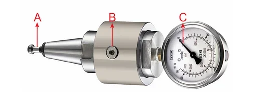 Spindle tension gauge spindle test rod/calibration rod BT30/BT40/BT50/SK40 original