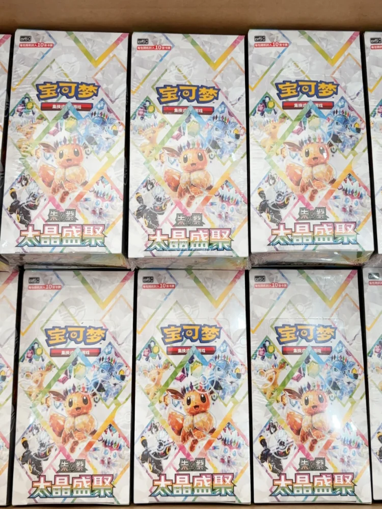 Auf Lager: Pokémon Vereinfachtes Chinesisch PTCG Karten-Set – Pokémon CSV9.5C Terastal Grand Gathering Booster Box Sylveon SV8a Sammelkarten