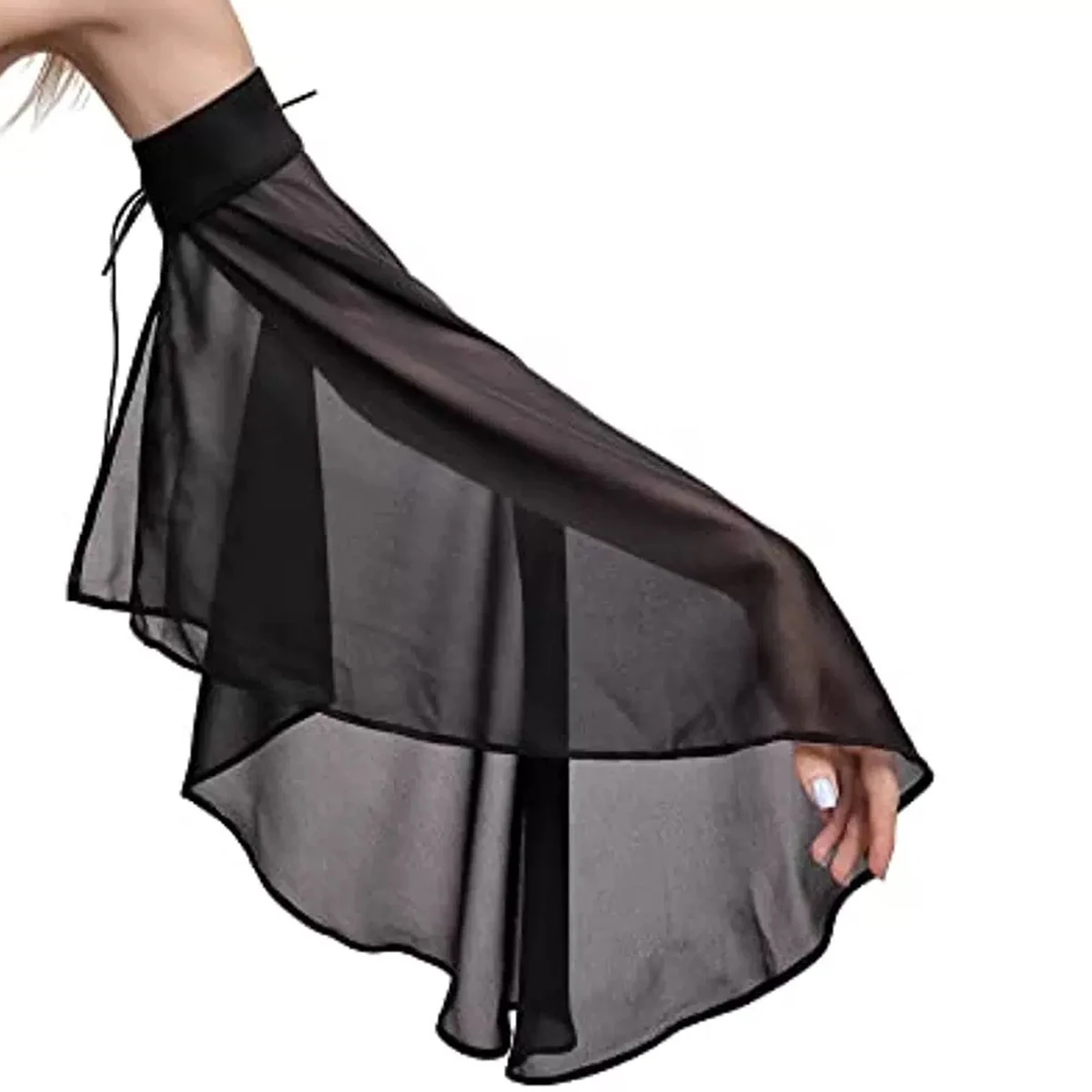 Mangas para mujer, mangas de protección solar europeas y americanas, elásticas, transpirables, desmontables, trompeta, desfile de moda, novias, mangas de verano