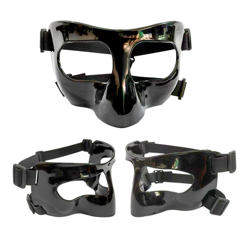 ^Basketball Adults Mask Sports Durable Adjustable Mask Boxing Guards Shield Mask For Sports Broken Nose Protective Facial Cover~
